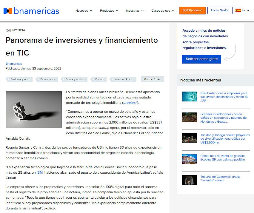 Panorama de inversiones y financiamiento en TIC